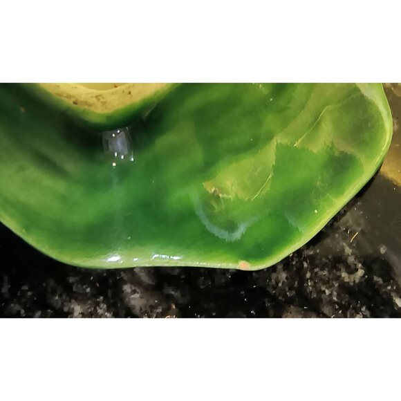 Vintage Tomato Pumpkin Salt Pepper & Sugar Shaker Set With Leaf Tray Occupied Ja - Picture 4 of 4